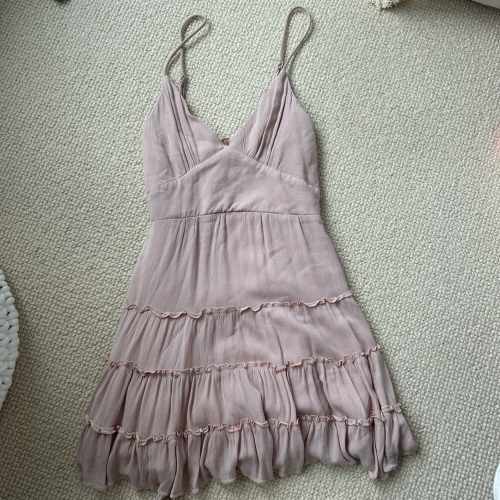 Blush mini dress